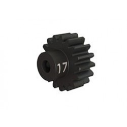 Piñón 17-T Dientes (paso 32p.) para eje de 3mm.(mecanizado, acero endurecido) con tornillo de ajuste