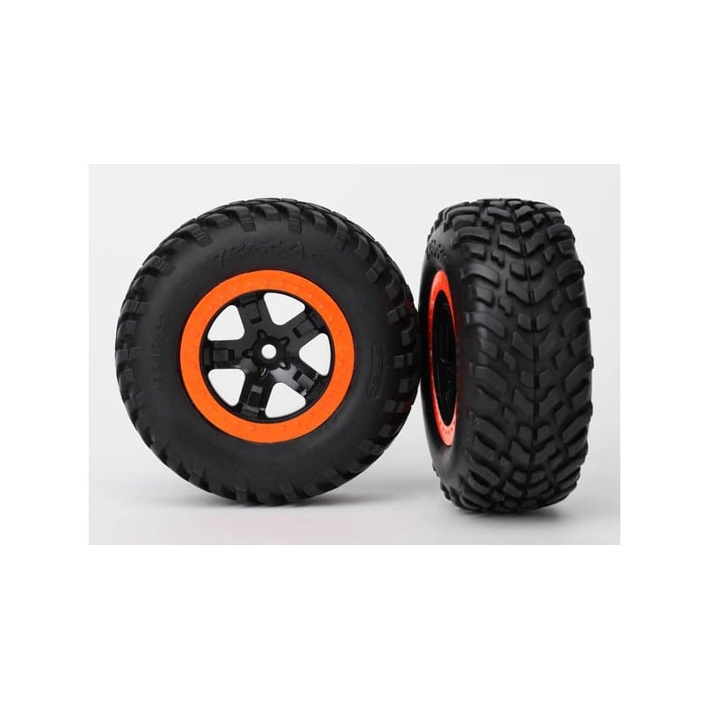 Ruedas Traxxas SC, Aro Naranja,compuesto S1 (2pcs) TRX5863R