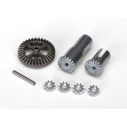 Gear set, differential, metal output gears (2)/ spider gears