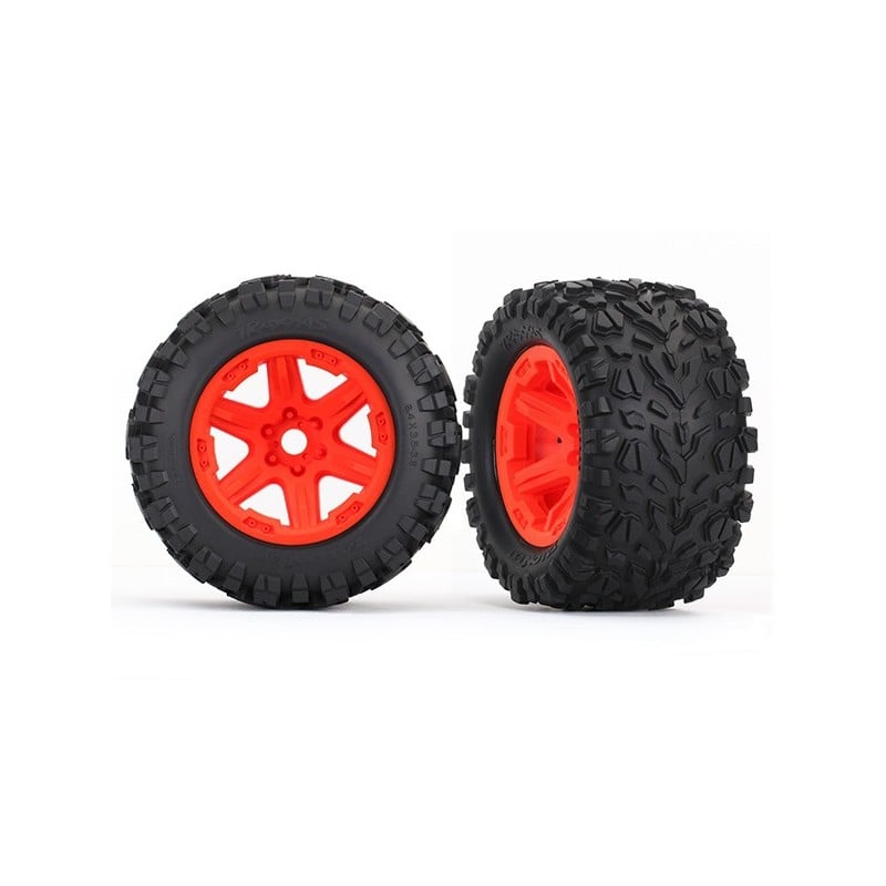 Ruedas completas Traxxas naranjas (2pcs) TRX8672A