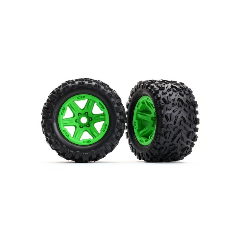 Ruedas completas Traxxas verdes (2pcs) TRX8672G