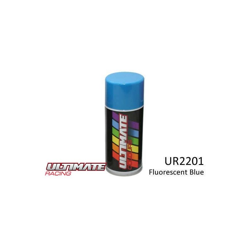 Spray Ultimate Racing para lexan Fluorescent Azul 150ml UR2201