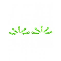 Arrowmax clip pequeño para carroceria 1/10 verde fluorescente