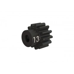 Piñón 13-T Dientes (paso 32p.) para eje de 3mm.(mecanizado, acero endurecido) con tornillo de ajuste