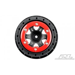 Llantas Pro-Line Split Six 2.2"/3.0" Red/Black Bead-Loc Delanteras Para slash 2WD (2pcs) PRO271404