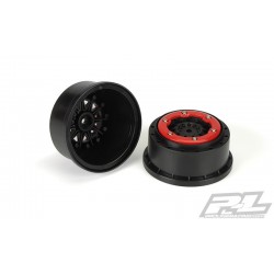 LLantas ProTrac F-11 2.2"/3.0" Red/Black Bead-Loc Wheels (2pcs)