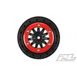 LLantas ProTrac F-11 2.2"/3.0" Red/Black Bead-Loc Wheels (2pcs)