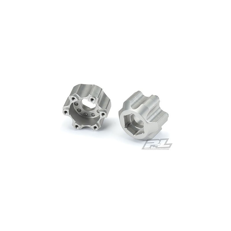 Adaptadores hexagonales de aluminio de 6x30 a 17 mm