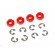 Pistones de amortiguador (4pcs) rojos para Traxxas TRX-4 TRX8261