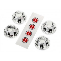 Tapones centrales de rueda color cromo para Traxxas TRX-4 (4pcs) TRX8176