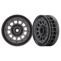 Llantas de plástico beadlock 1.9" Method 105 color gris carbón Traxxas para TRX-4 TRX8173A