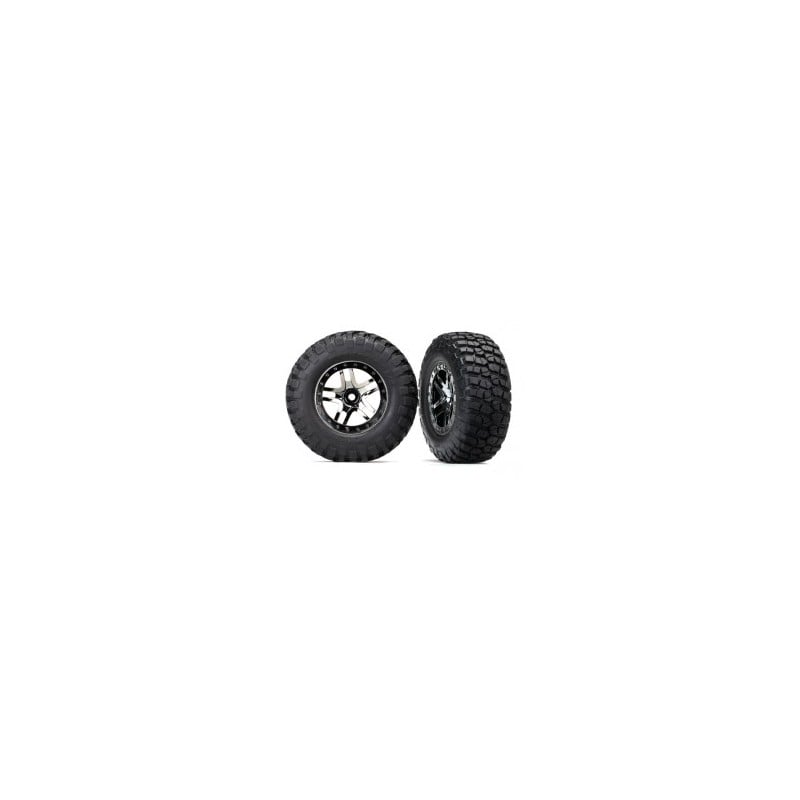 Ruedas Traxxas SC BFGoodrich Mud TA (cromo negro) S1 (2pcs) TRX6873T