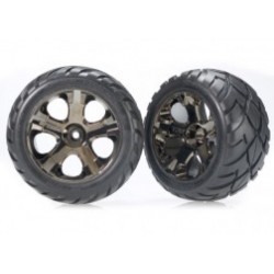 Ruedas Traxxas Anaconda delanteras All-Star (2pcs) (cromo negro) (estándar) TRX3776A