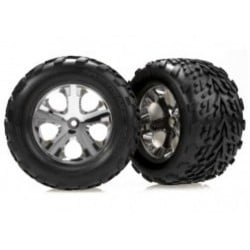 Ruedas traseras Traxxas Talon con llantas All-Star (2pcs) (cromo) TRX3668