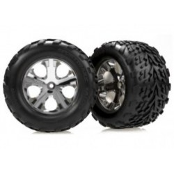 Ruedas delanteras Traxxas Talon con llanta All-Star (2pcs) (cromo) TRX3669