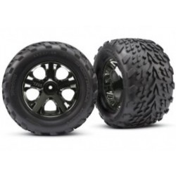 Ruedas delanteras Traxxas Talon con llantas All-Star (2pcs) (cromo negro) TRX3669A