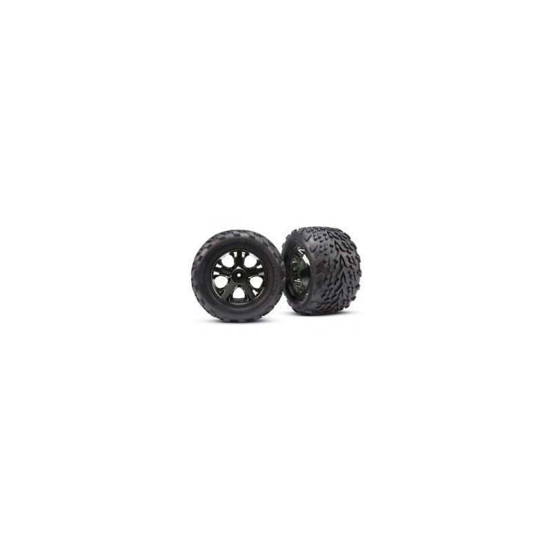 Ruedas delanteras Traxxas Talon con llantas All-Star (2pcs) (cromo negro) TRX3669A