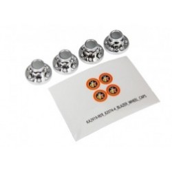 Tapones centrales de rueda Traxxas (cromo) (4pcs) TRX8164