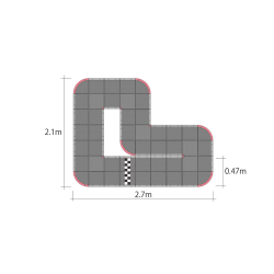 Circuito Mini-Z GrandPrix 30x30cm (48pcs) 87032