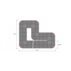 Circuito Mini-Z GrandPrix 50x50cm (48pcs) 87052B