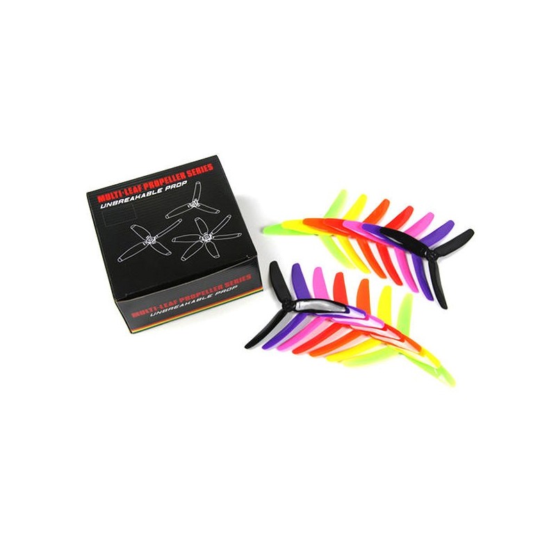 Hélices de 3 palas 5X4X3 KING KONG Rainbow (14pcs)