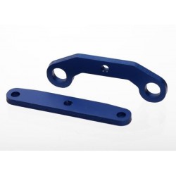 Barras de unión de mamparo Traxxas delanteras y traseras, aluminio (anodizado en azul) TRX6423