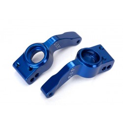 Porta eje, trasero, aluminio 6061-T6, izq/drch Traxxas (anodizado azul) TRX6455