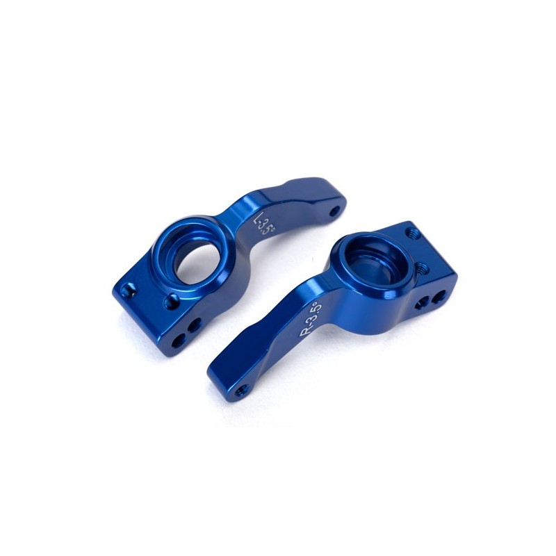 Porta eje, trasero, aluminio 6061-T6, izq/drch Traxxas (anodizado azul) TRX6455