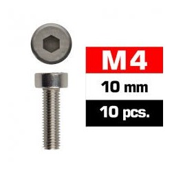 Tornillos de 4x10 cabeza cilíndrica, hexagonal, Ultimate Racing (10pcs)