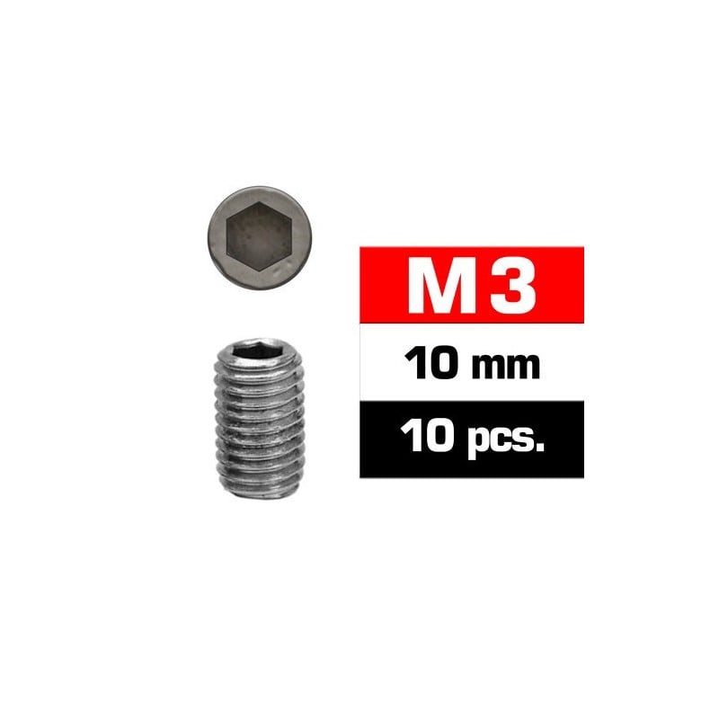 Prisioneros M3x10 Ultimate Racing (10pcs)