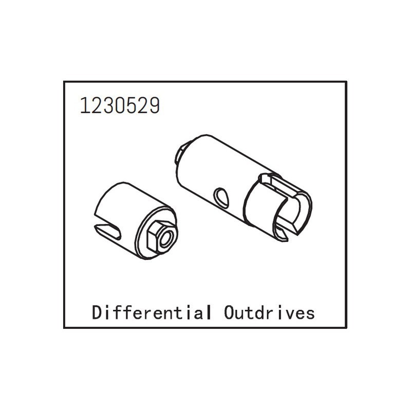 Vasos de salida de diferencial Absima 1230529