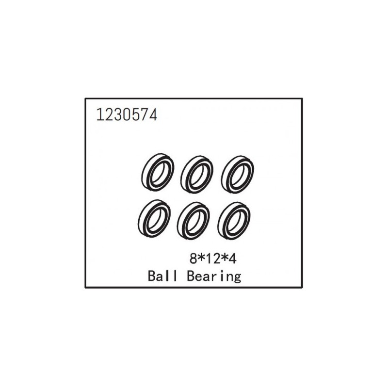 Cojinetes Absima 18X12X4 (6pcs) 1230574