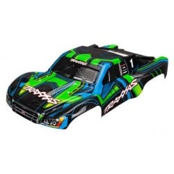 Carrocería Traxxas Slash 4x4 pintada verde y azul TRX6844X