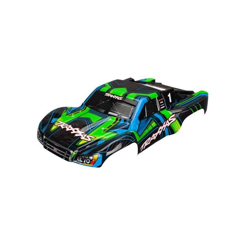 Carroceria pintada Traxxas Slash 4x4 Naranja y azul