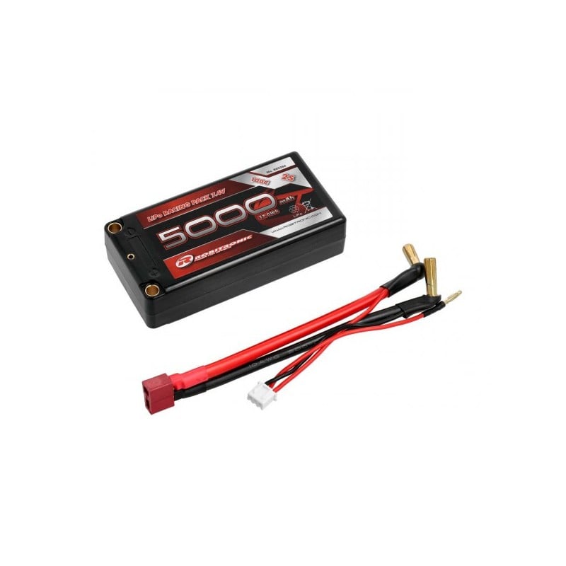 Batería Robitronic LiPo Shorty 5000mAh 2S 100C 5mm R05266