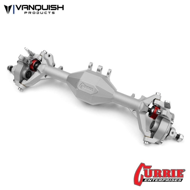 Eje delantero con pórticos Vanquish F9 SCX10-II clear adonizado VPS08351