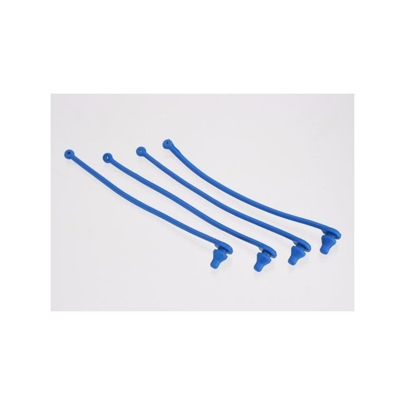 Retenedor de clip azul Traxxas para carrocería (4pcs) TRX5751