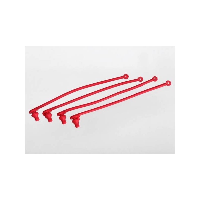 Retenedor de clips de carrocería Traxxas rojos (4pcs) TRX5752