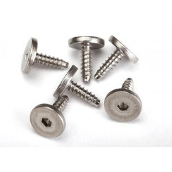 Tornillos, cabeza plana de 2,6x8 mm, autorroscantes (hexagonal) (6pcs)