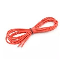 Cable de silicona 14AWG Rojo 1Metro WR1M-14AWG