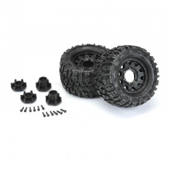 Ruedas Pro-line Trencher 2.8” MTD Raid negra 6x30 F/R PRO117010