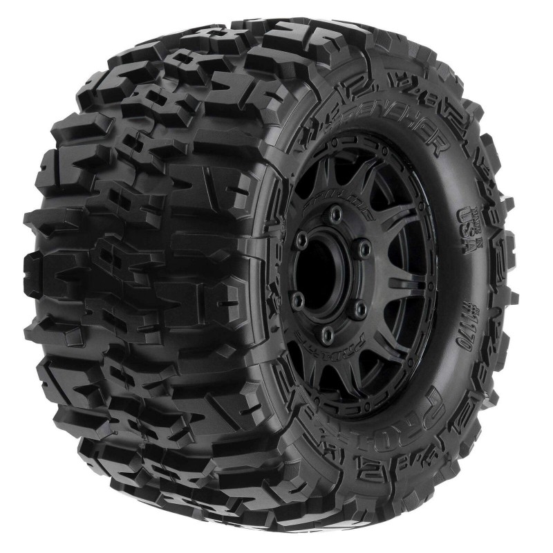 Ruedas Pro-line Trencher 2.8” MTD Raid negra 6x30 F/R PRO117010