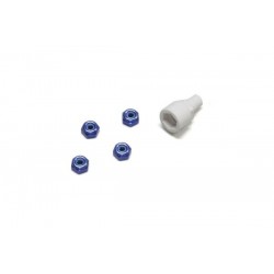 Tuercas Kyosho de Nylon Azules (Para Mini-z Series) (4pcs) MZW13BL