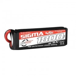 Batería Lipo 3S 11,1V 1800Mah 45C RC Plus Sigma XT-60 RC-G45-1800-3S1P