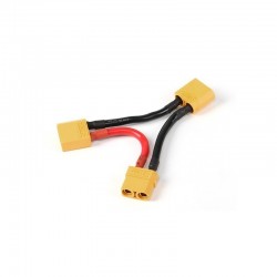 Cable en Y de silicona 10 AWG 12cm XT-90 (1pc) GF-1321-020