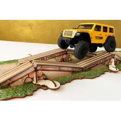 Obstáculo cruce de puentes 1/24 para circuito RC Crawler park TWD240002