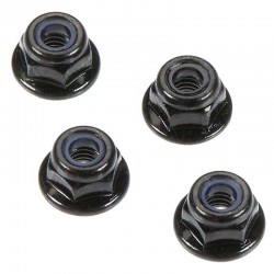 Tuercas de seguridad con brida de 4mm Arrma (4pcs) AR708001