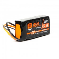 Batería Lipo Spektrum 3S 11.1V 850mAh 30C, Smart G2: IC2