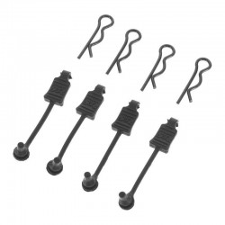 Clips Carrocería Arrma 1/8 Negros (4pcs) AR390178