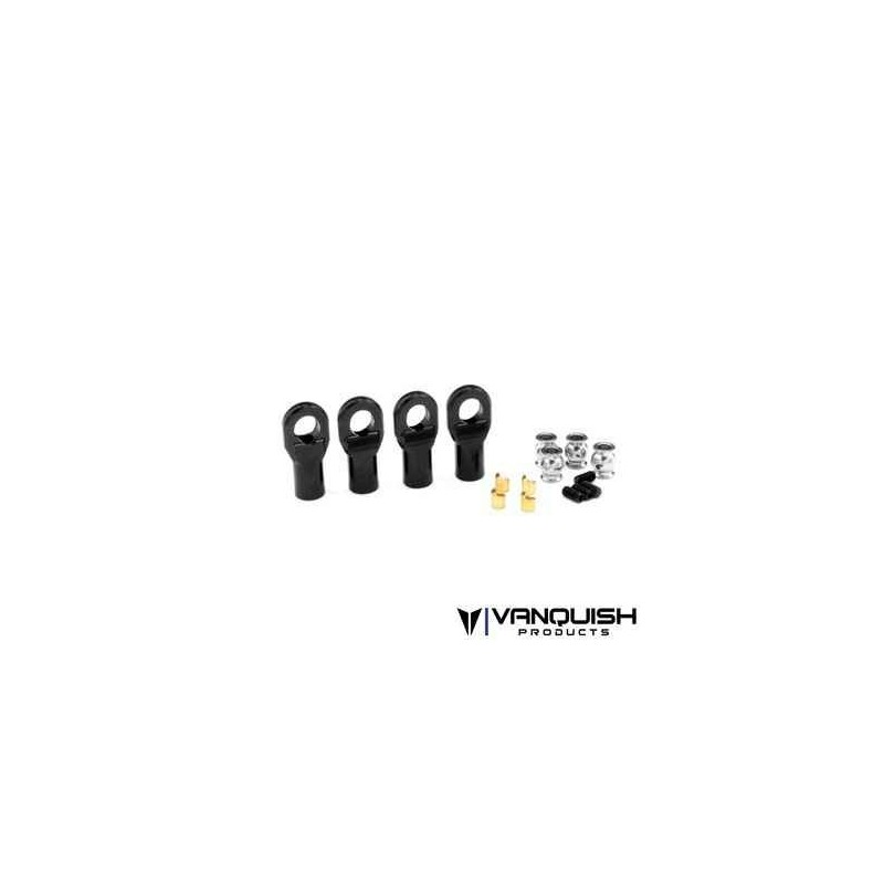 Extremos de varilla rectos negros (4pcs) vanquish products VPS08500